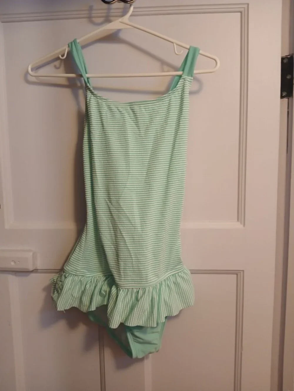 Cat & Jack XL Girls 14/16 Striped Swim Suit